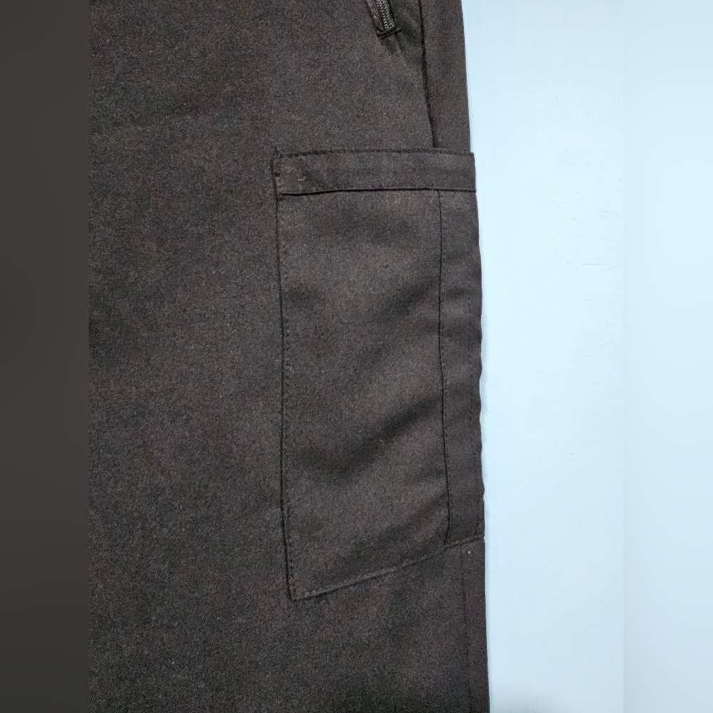 Black Women's Drawstring Scrub Pants - Picture 6 of 8